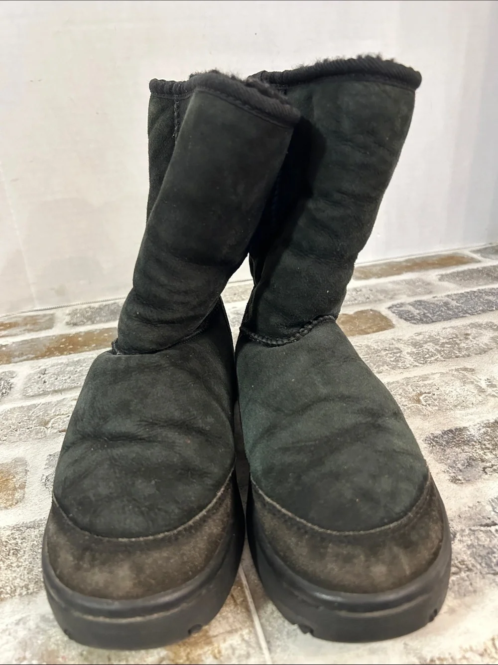 Ugg Australia Ultimate Short 5275 Black Suede Winter Boots